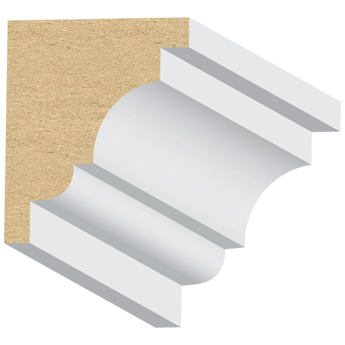 Pediment Crown - 1 ft