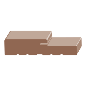 Exterior Frame Lineal with Weatherstrip Kerf - 1 ft