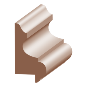 Raised Panel Cap with 3/4" Rab't - 1 ft