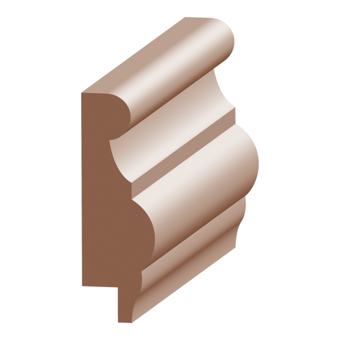 Coronado Wainscot Cap with 3/8" Rab't - 1 ft