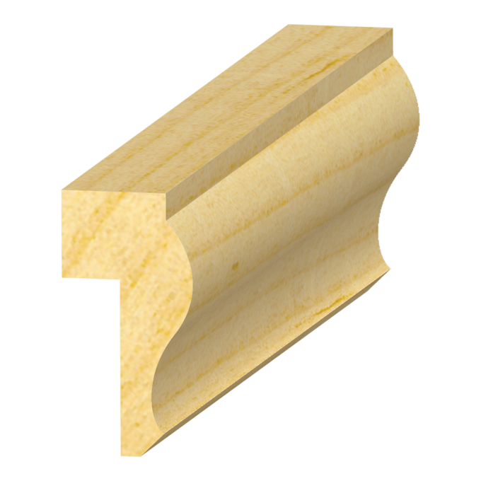 Panel Cap with 1/4" x 3/8" Rab't - 1 ft