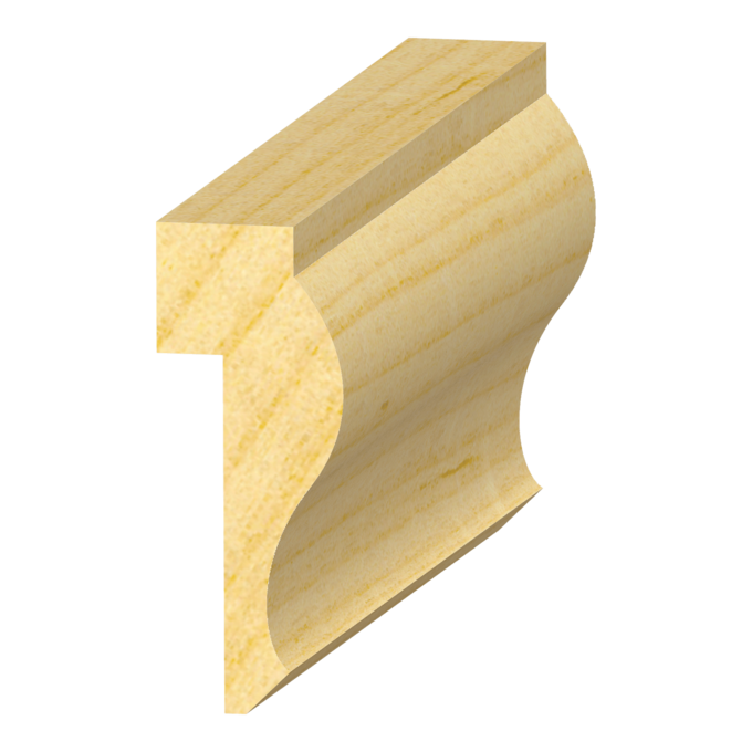 Panel Cap with 1/4" x 1-1/8" Rab't - 1 ft