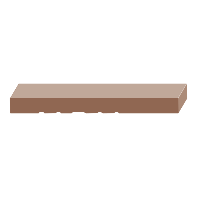 Interior Jamb Side Pair (97" below dado) - 1 ft