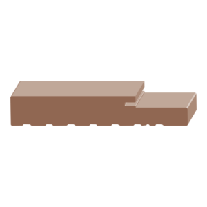 Exterior Frame Side Pair with Weatherstrip Kerf - Flat Grain Fir Engineered - 1 ft