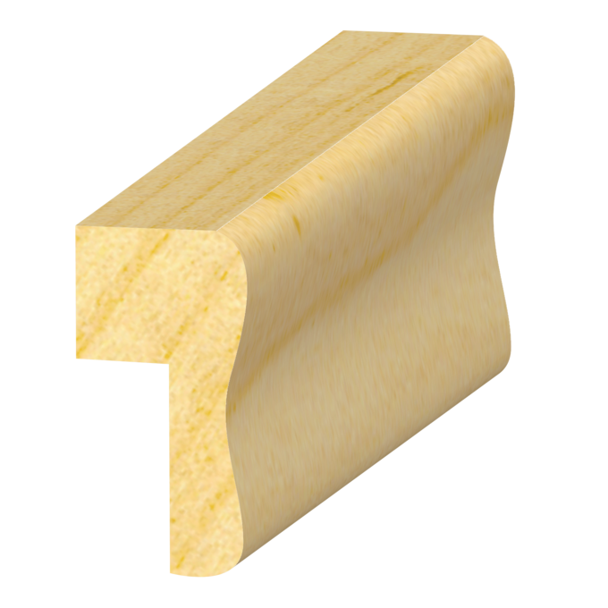 Wainscot Cap with 1/4" Rab't - 1 ft
