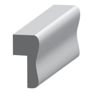 Wainscot cap with 1/4" rab't