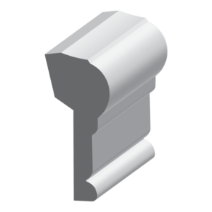 Panel cap with 3/8" rab't