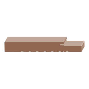 Exterior Pair Kerfed for Weatherstrip - 1 ft