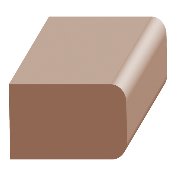 2 Eased Edge Door Header Fillet - 1 ft