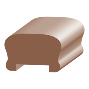 Standard Handrail with 1/4" x 1-1/4" Plow - 1 ft