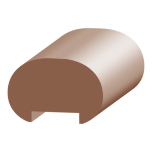 Oval Handrail with 1/4" x 1-1/8" Plow - 1 ft