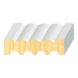 Reversible 4-Flute & Reed Casing - 1 ft