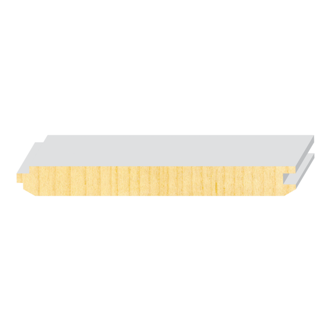 Reversible V-Groove/Nickel Gap T&G Wainscot - 1 ft