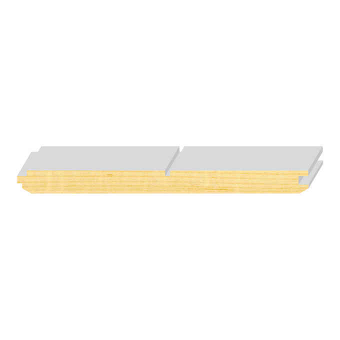 Reversible V-Groove/Nickel Gap T&G Wainscot - 1 ft