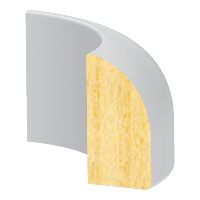 Base Shoe Round Corner - 1 ft