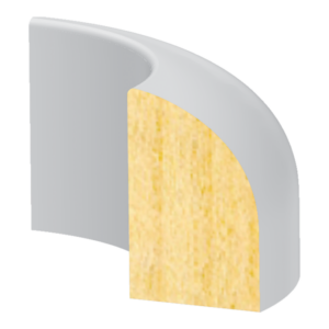 Base shoe round corner to match pr300blvl - 1 ft