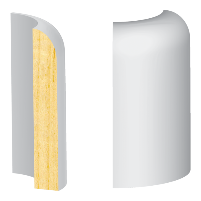 Streamline round corner to match pr305fj - 1 ft