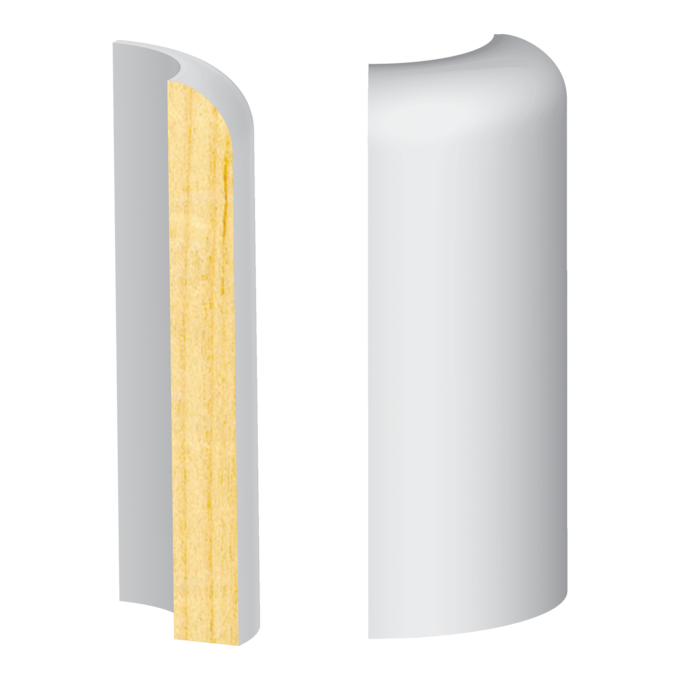Streamline round corner to match pr307fj - 1 ft