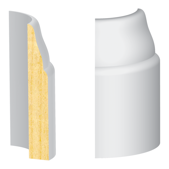 #711 Base Round Corner - 1 ft