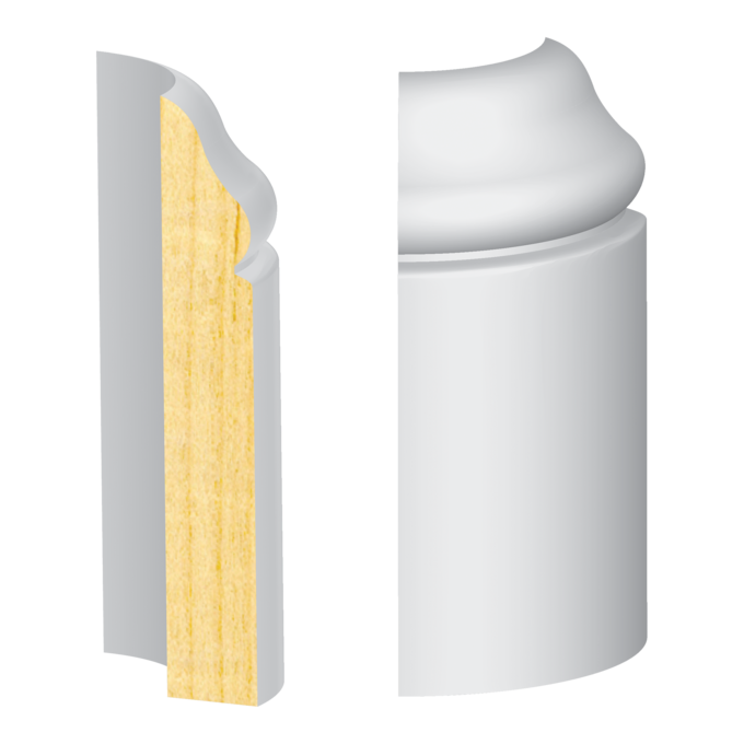 Peninsula Base Radius Corner - 1 ft