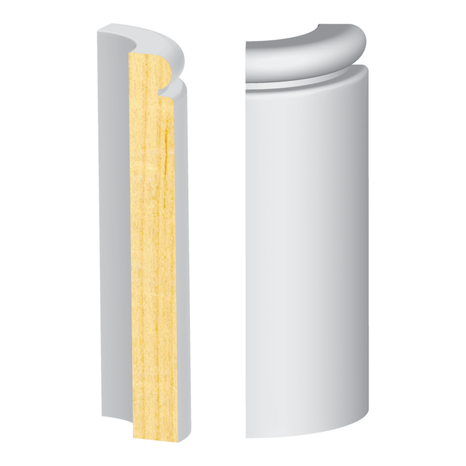 Contemporary Base Radius Corner - 1 ft