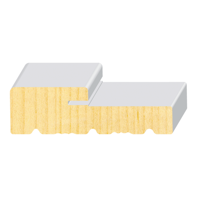 Exterior Frame Side Pair with Weatherstrip Kerf - 1 ft