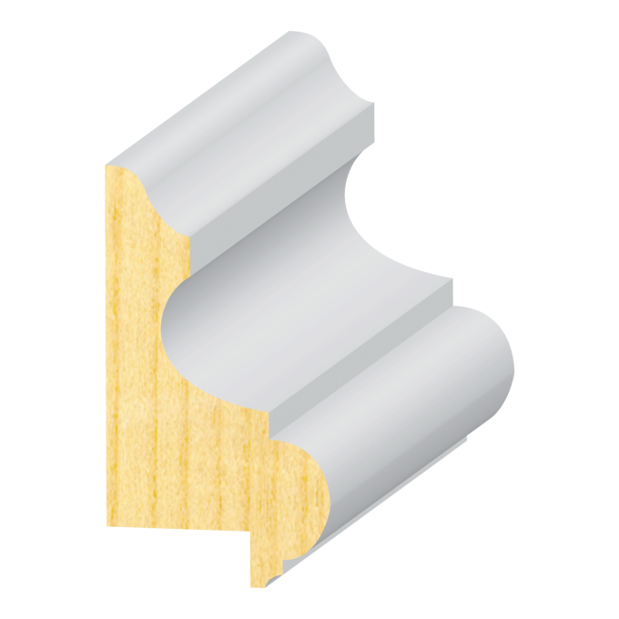 Raised Panel Cap with 5/16" x 3/4" Rab't - 1 ft