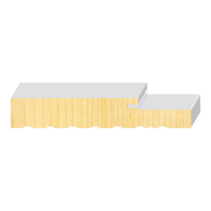 Exterior Frame Lineal with Weatherstrip Kerf - 1 ft