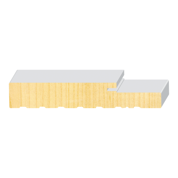 Exterior Frame Lineal with Weatherstrip Kerf - 1 ft