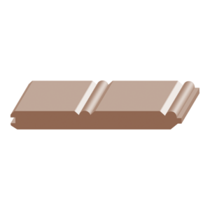 Reversible Beaded/Flat T&G Wainscot - 1 ft