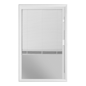20 X 36 Clear Glass 1/2 Lite Mini Blinds Insert - DIW160-01RL