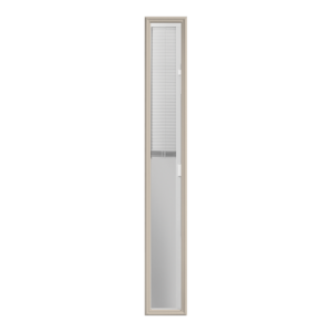 8 X 64 Clear Glass Sidelite Mini Blinds Insert - SIA151-01RL