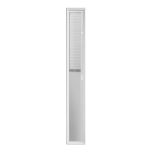 8 X 64 Clear Glass Sidelite Mini Blinds Insert - SIW151-01RL
